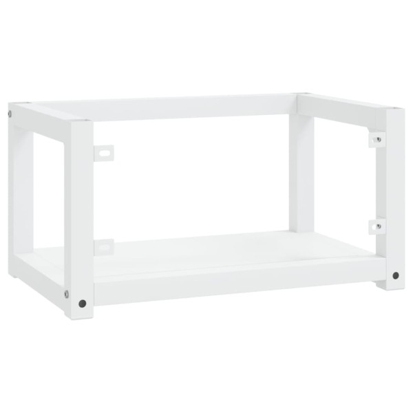 Estructura de lavabo suspendido hierro blanco 59x38x31 cm