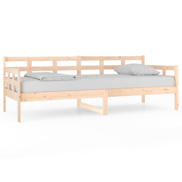 Sofá cama madera maciza de pino 80x200 cm