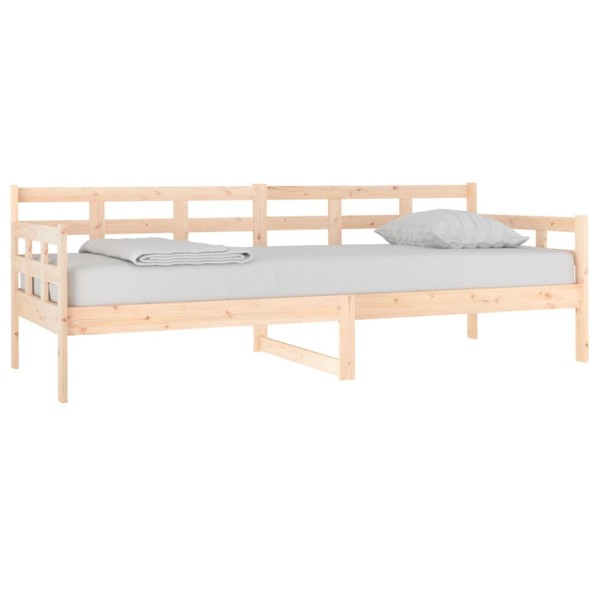 Sofá cama madera maciza de pino 80x200 cm