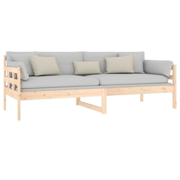 Sofá cama madera maciza de pino 80x200 cm