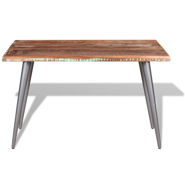 Mesa de comedor madera maciza reciclada 120x60x76 cm