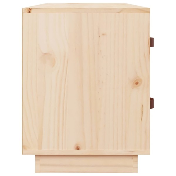 Banco zapatero madera maciza de pino 100x34x45 cm