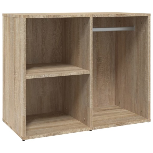 Mueble vestidor madera contrachapada roble Sonoma 80x40x65 cm