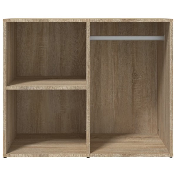 Mueble vestidor madera contrachapada roble Sonoma 80x40x65 cm