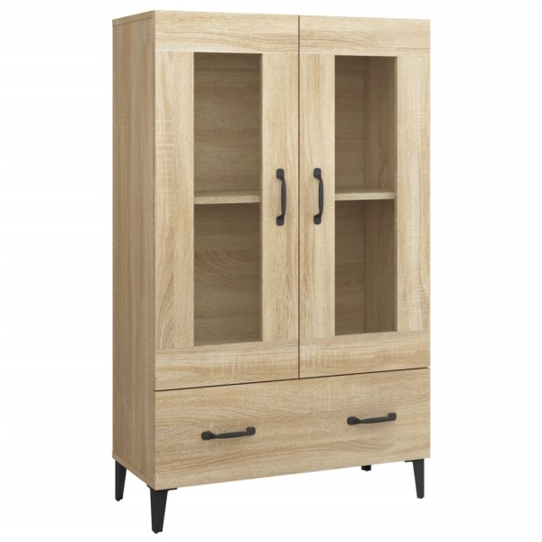 Aparador madera contrachapada roble Sonoma 70x31x115 cm