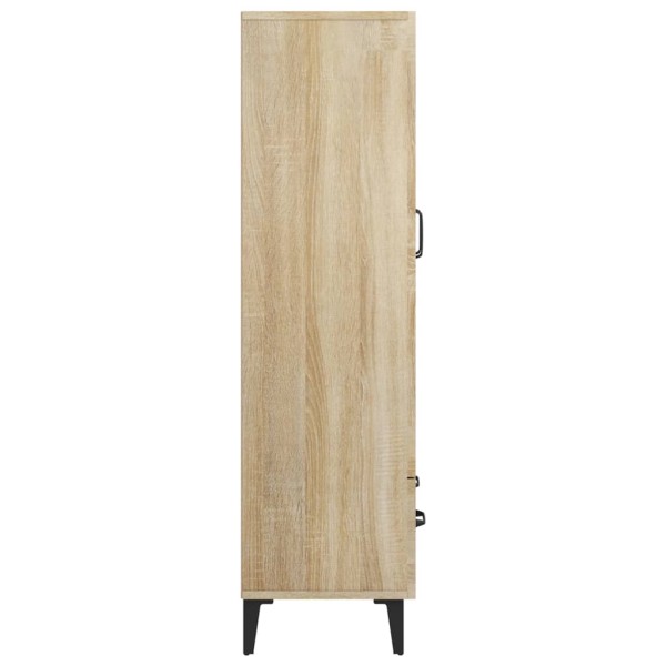 Aparador madera contrachapada roble Sonoma 70x31x115 cm