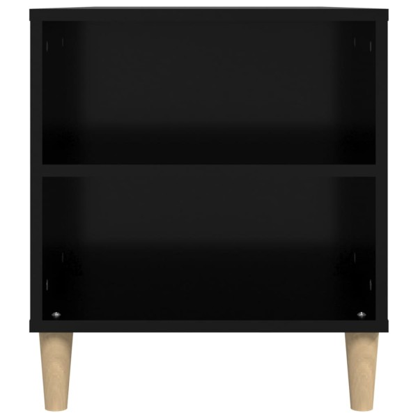 Mueble para TV madera contrachapada negro 102x44,5x50 cm