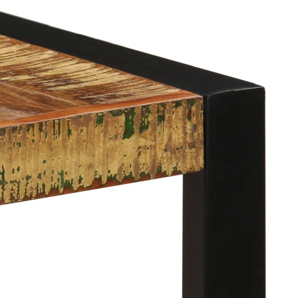 Mesa de comedor de madera maciza reciclada 140x70x75 cm