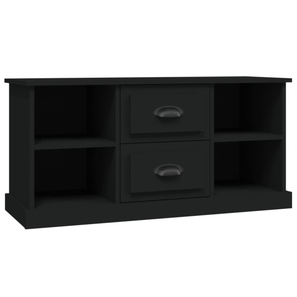 Mueble para TV madera contrachapada negro 99,5x35,5x48 cm