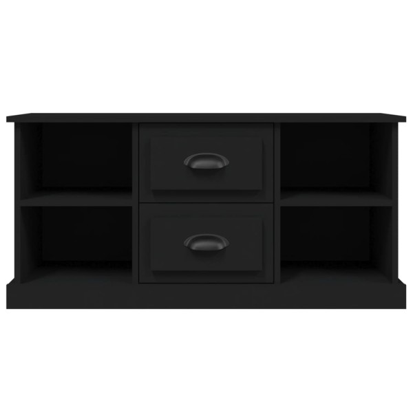 Mueble para TV madera contrachapada negro 99,5x35,5x48 cm