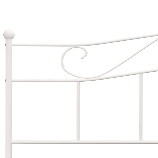 Estructura de cama de metal blanco 180x200 cm