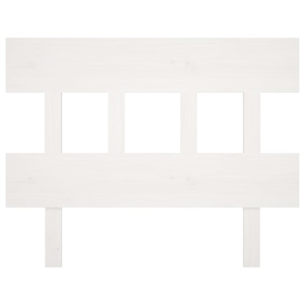 Cabecero de cama madera maciza de pino blanco 95,5x3x81 cm