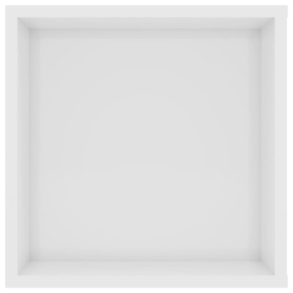 Mueble de pared para TV contrachapada blanco brillo 102x35x35cm