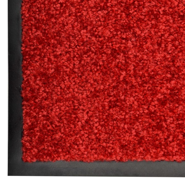 Felpudo lavable rojo 60x90 cm