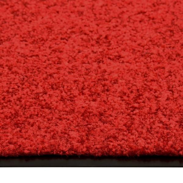 Felpudo lavable rojo 60x90 cm