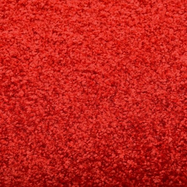 Felpudo lavable rojo 60x90 cm