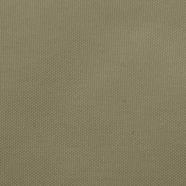 Toldo de vela triangular tela Oxford beige 5x6x6 m