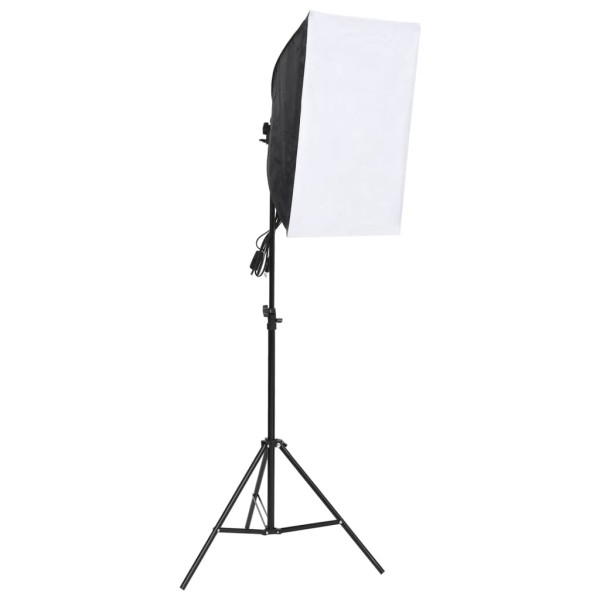 Kit iluminación de estudio fotográfico con fondos y softboxes