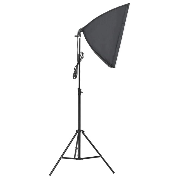 Kit iluminación de estudio fotográfico con fondos y softboxes