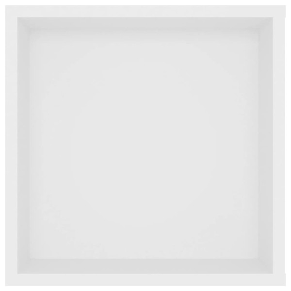 Mueble de pared para TV madera contrachapada blanco 102x35x35cm