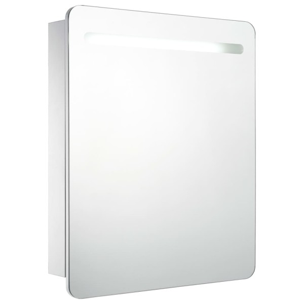 Mueble de baño con espejo LED 68x9x80 cm