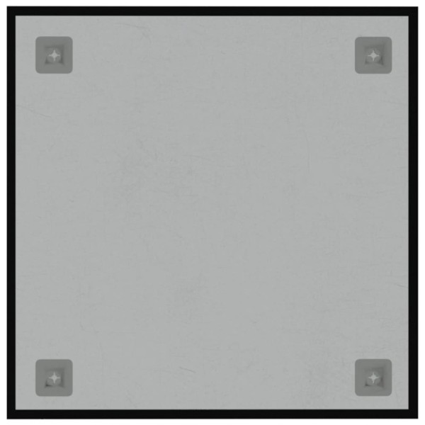 Pizarra magnética de pared vidrio templado negro 40x40 cm