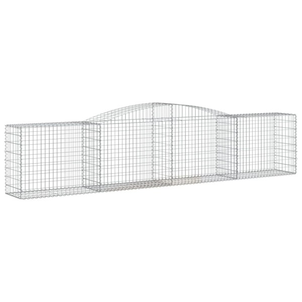 Cesta de gaviones forma arco hierro galvanizado 400x50x80/100cm