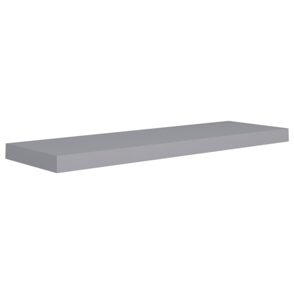 Estantes flotantes de pared 2 uds MDF gris 80x23,5x3,8 cm