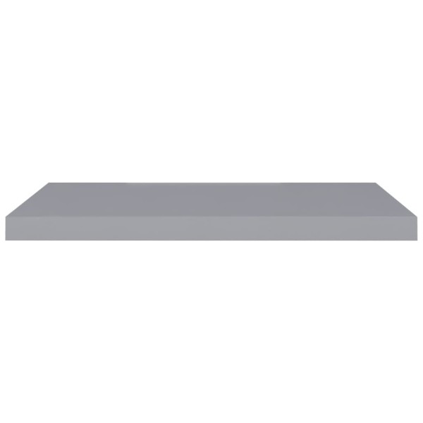 Estantes flotantes de pared 2 uds MDF gris 80x23,5x3,8 cm