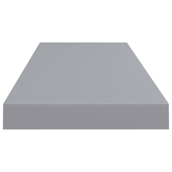 Estantes flotantes de pared 2 uds MDF gris 80x23,5x3,8 cm