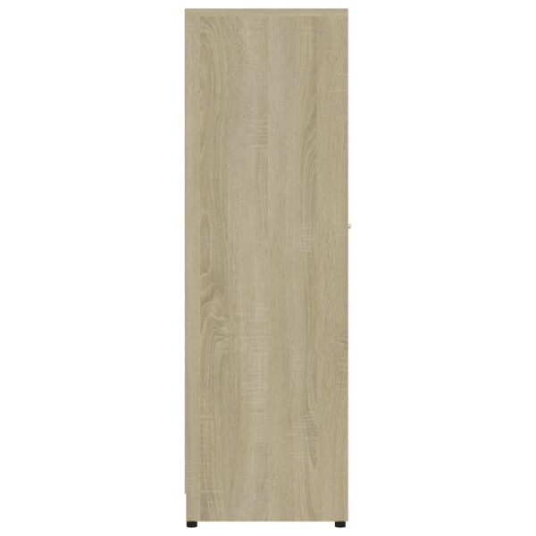 Armario de baño madera contrachapada color roble 30x30x95 cm