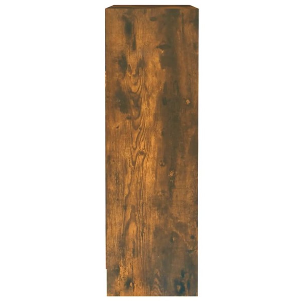 Estantería de madera contrachapada roble ahumado 60x24x74,5 cm