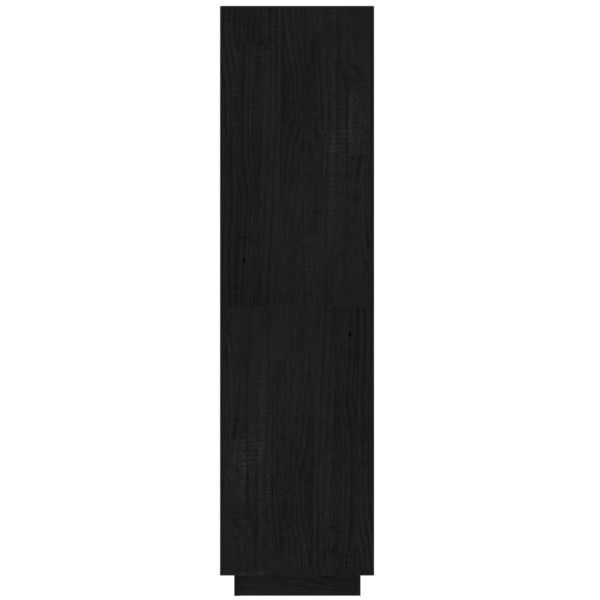 Estantería/divisor espacios madera de pino negro 40x35x135 cm