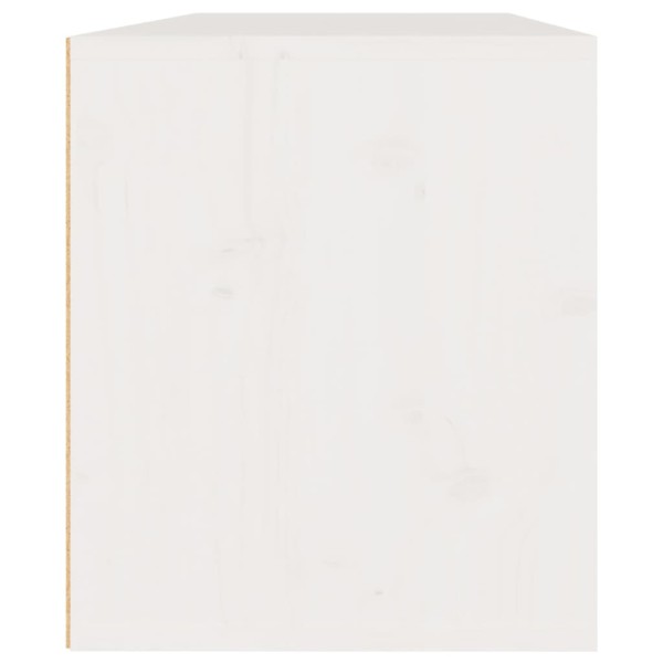 Armario de pared 2 uds madera maciza de pino blanco 45x30x35 cm