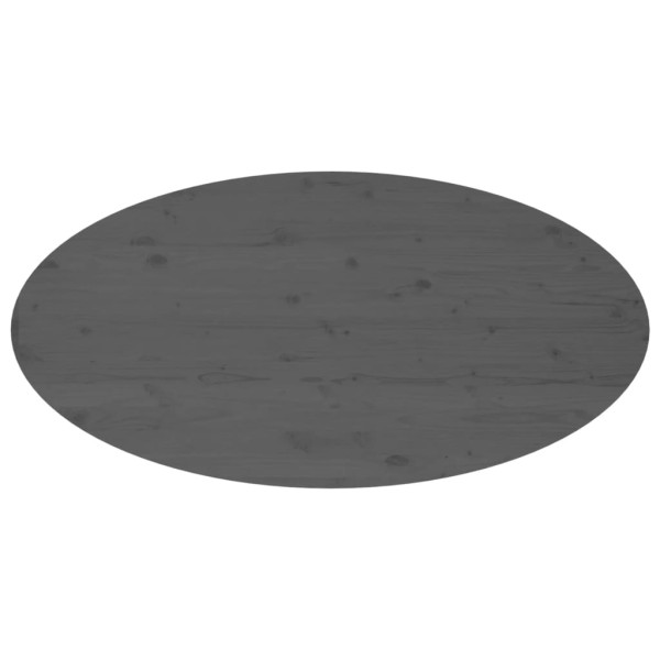 Mesa de centro de madera maciza de pino gris 110x55x45 cm