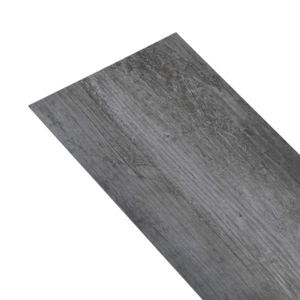 Lamas para suelo PVC autoadhesivas gris brillante 5,02 m² 2 mm