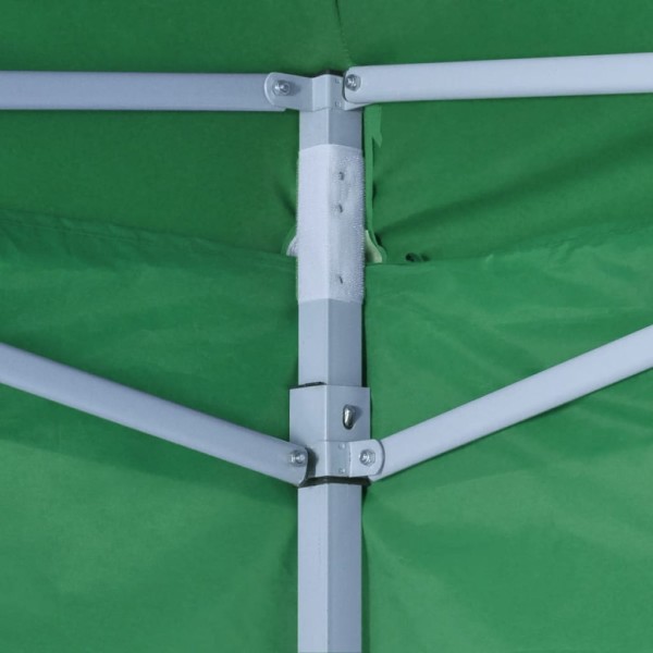 Cenador plegable verde con 4 paredes 3x3 m