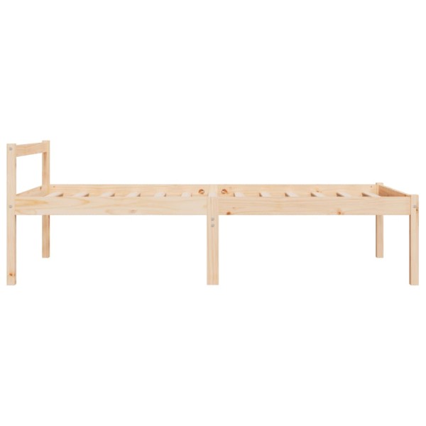 Cama para personas mayores madera maciza de pino 100x200 cm