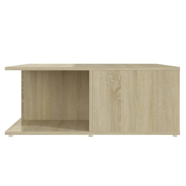 Mesa de centro madera contrachapada roble Sonoma 80x80x31 cm