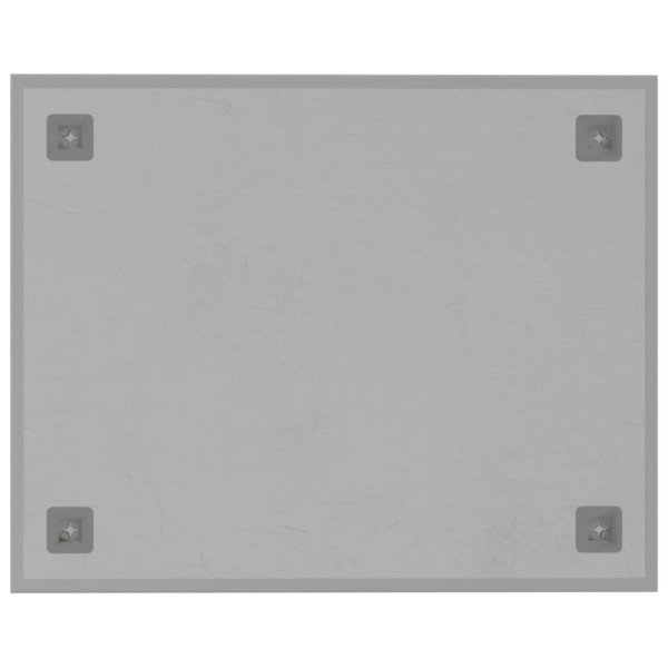 Pizarra magnética de pared vidrio templado blanco 50x40 cm