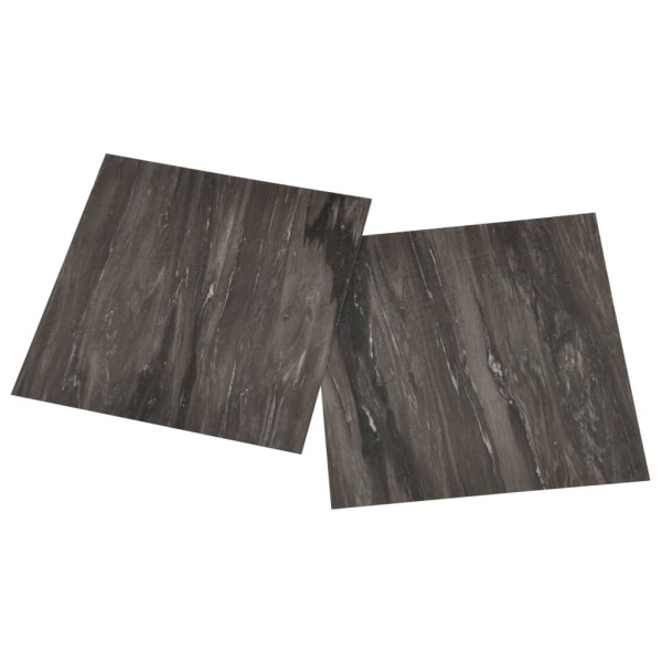 Lamas para suelo autoadhesivas 55 uds PVC 5,11 m² gris oscuro