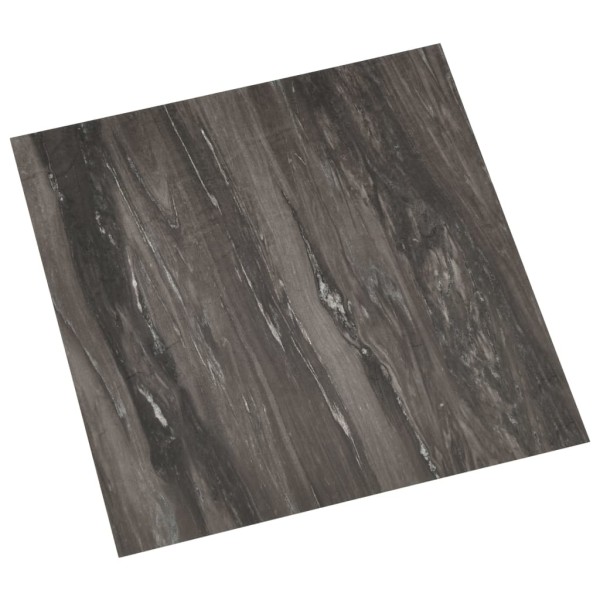 Lamas para suelo autoadhesivas 55 uds PVC 5,11 m² gris oscuro