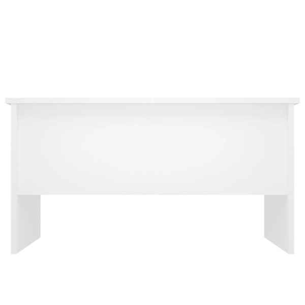 Mesa de centro madera contrachapada blanco 80x50x42,5 cm