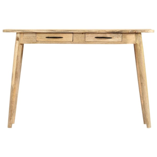 Mesa consola de madera maciza de mango rugosa 115x40x75 cm