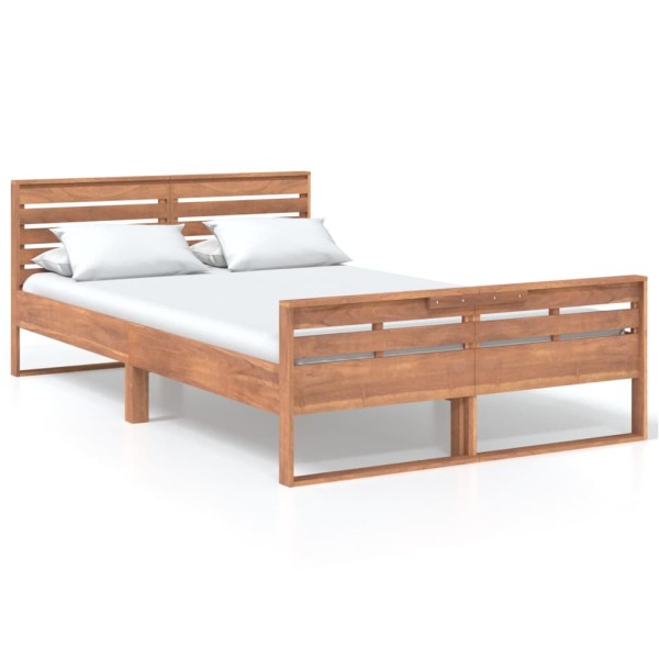 Estructura de cama de madera maciza de teca 120x200 cm