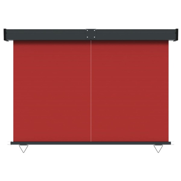 Toldo lateral de balcón rojo 175x250 cm