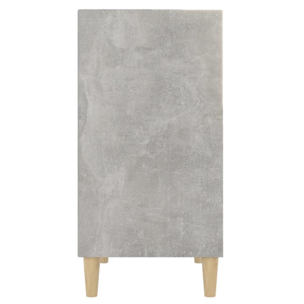 Aparador de madera contrachapada gris hormigón 57x35x70 cm