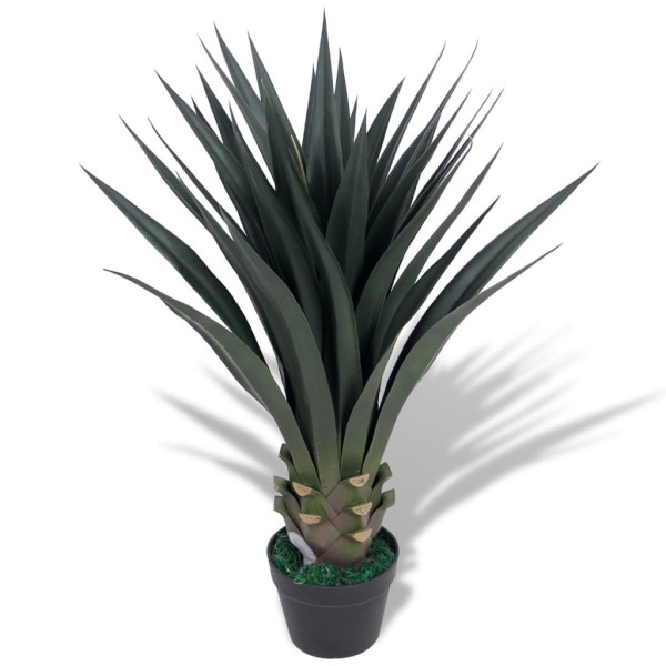 Planta de yuca artificial con macetero 85 cm verde