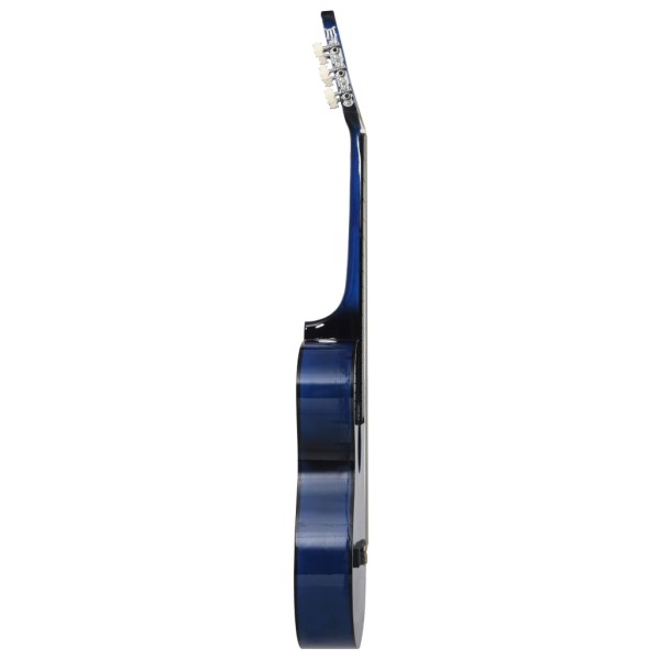 Guitarra Clásica Western Cutaway con 6 cuerdas azul 38"