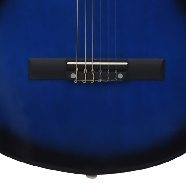 Guitarra Clásica Western Cutaway con 6 cuerdas azul 38"